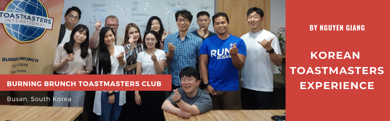 Read more about the article Korean Toastmasters experience
